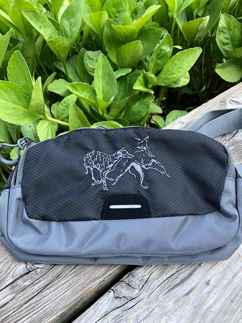 Bauchtasche schwarz-grau