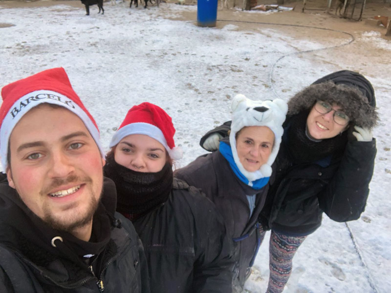 Ein Teil des Albergue-Team