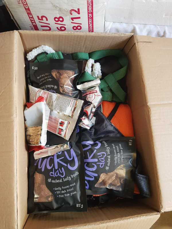 liebevoll gepacktes Spendenpaket