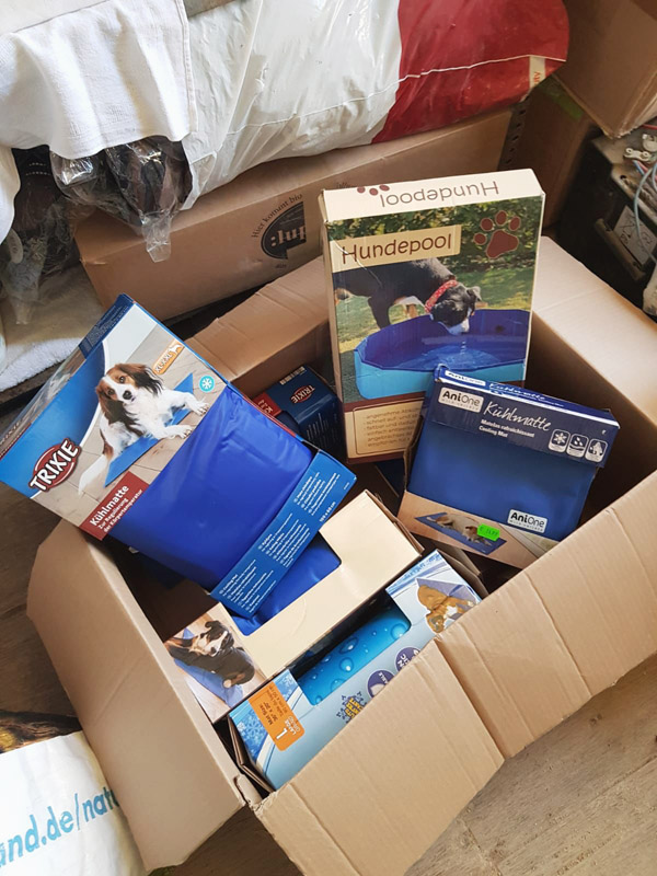 liebevoll gepacktes Spendenpaket