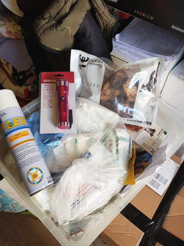 liebevoll gepacktes Spendenpaket